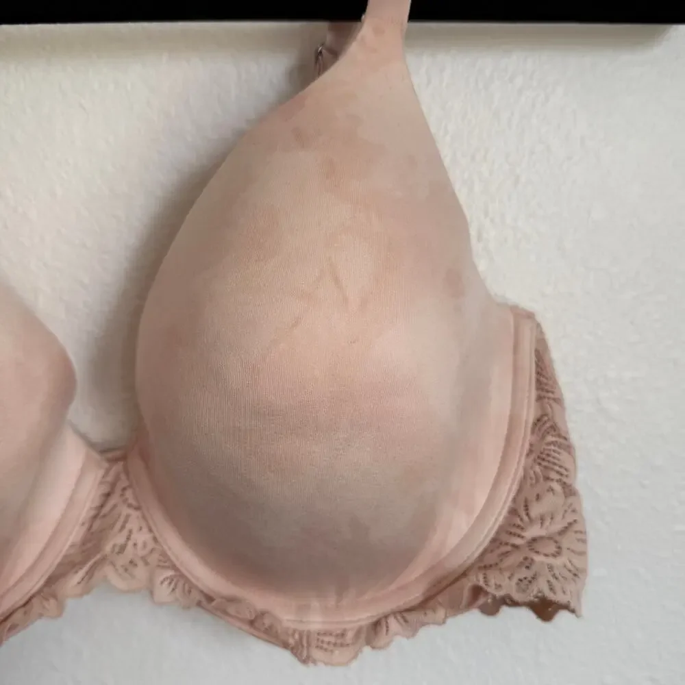 NWT AERIE Sunnie‎ Full Coverage Lightly Lined Blossom Lace Bra Marled Pale Pink